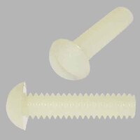 #10-24 x 1-1/2" Round Head, Slotted, Machine Screw, Coarse, Nylon